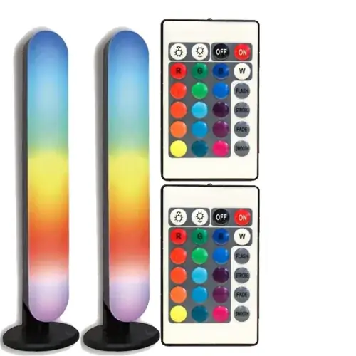2 lampes avec 2 télécommandes
