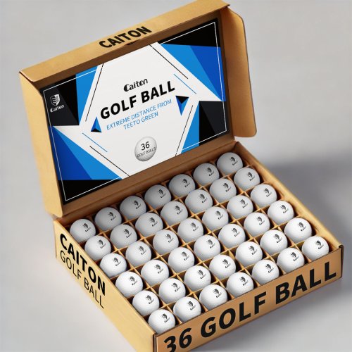 Imagen de Paquete de 36 Pelotas de Golf Caiton con Tecnología Avanzada para Mayor Distancia, Control de Giro y Sensación Suave - Ideal para Jugadores Profesionales y Aficionados