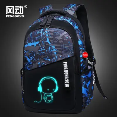 Image de Sac à dos lumineux étanche pour ado - Idéal pour l'école