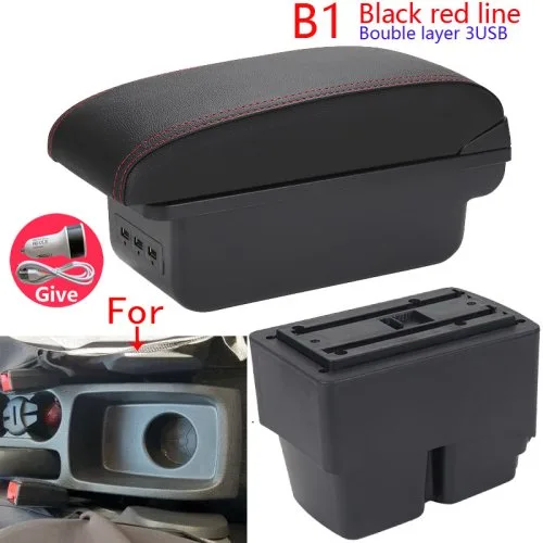 B1 schwarz rot 3USB