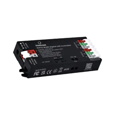 Image de Contrôleur LED RGB ESP32 USB-C WLED - 16A, WiFi, MQTT, Alexa