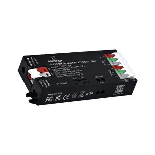 Image de Contrôleur LED RGB ESP32 USB-C WLED - 16A, WiFi, MQTT, Alexa