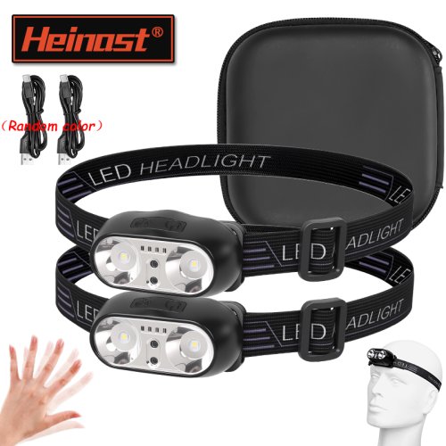 Afbeelding van Sterke koplamp Draagbare LED-sensorkoplamp USB oplaadbare hoofdzaklamp Outdoor Camping Vissen Noodlantaarn