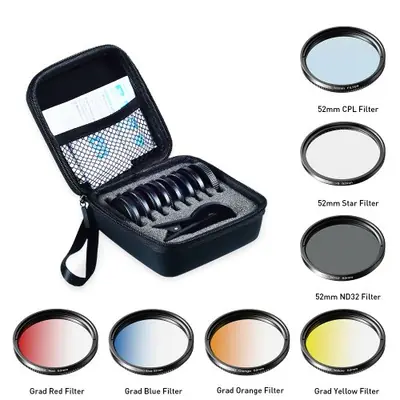 Image de Kit Filtres Objectif 52mm 7-en-1 pour Smartphone