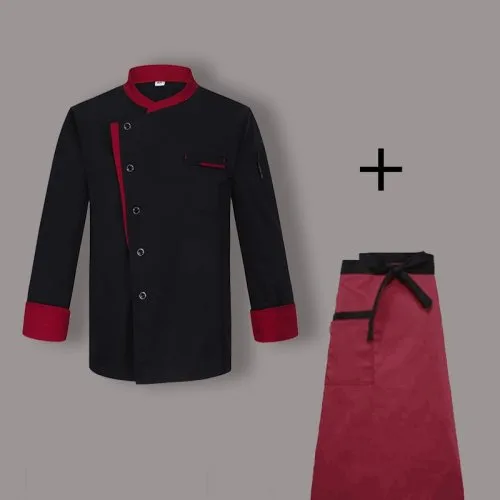 Black jacket apron