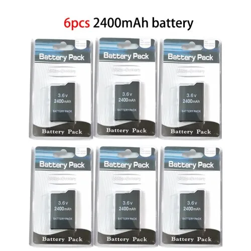 6PCS 2400mAh