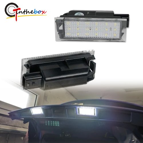Afbeelding van LED Kentekenverlichting Set van 2 Stuks voor Renault Clio, Laguna 2, Megane 3, Twingo, Master, Vel Satis, Wind, Trafic en Twizy