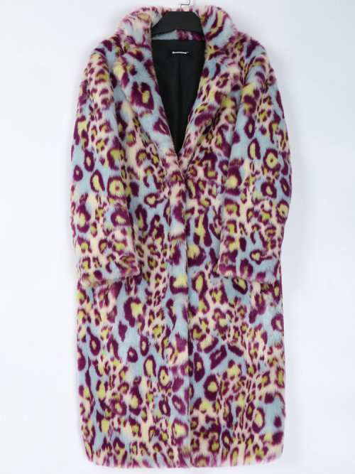 Image de Manteau Long Fausse Fourrure Imprimé Léopard - Tendance Hiver 2022