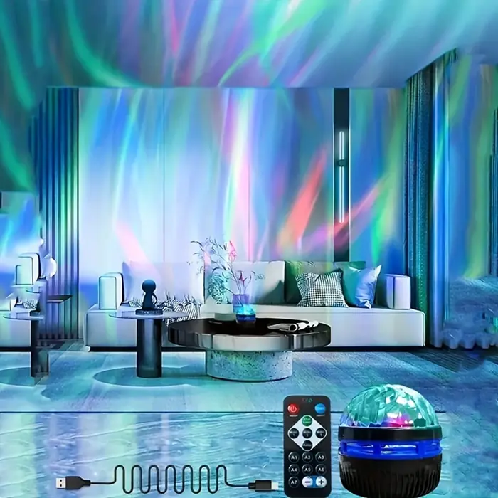 Image de Projecteur Ciel Étoilé LED avec Aurore & Télécommande