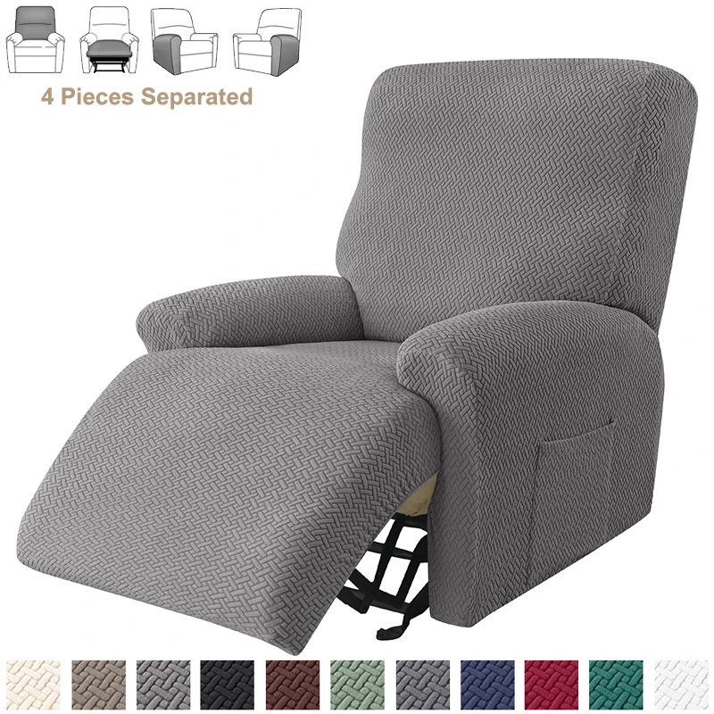 Image de Housse de Canapé Élastique & Antidérapante - Design Jacquard
