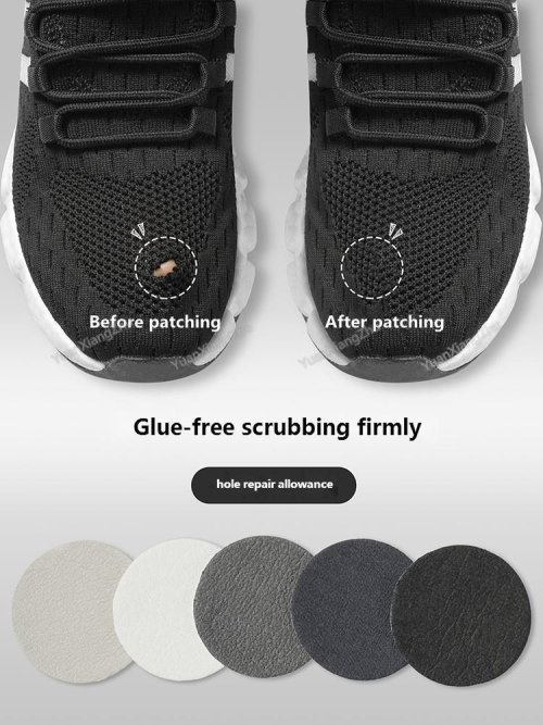 Immagine di Toppa Adesiva per Scarpe Sportive - Riparazione Vamp e Solette, Protezione per Tallone, Patch per Scarpe da Ginnastica e Cura del Piede