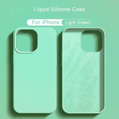 Image de Coque silicone liquide pour iPhone 11 à 15 Pro Max - Protection souple et antichoc