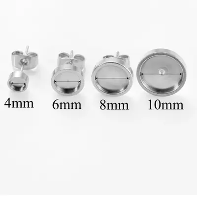 Image de Kit Boucles d'oreilles en Acier Inoxydable - 30 pcs pour Création DIY