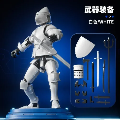 Afbeelding van Ridder Actiefiguren Paladin 13 Jointed Beweegbare Shapeshift Robot 3D Gedrukt Mannequin Karakter Assemble Speelgoed Kinderen Geschenken