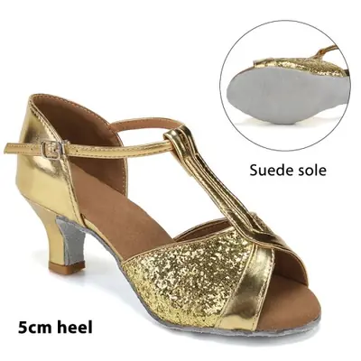 Image de Chaussures de Danse Élégantes pour Femme - Talon 5.5 à 7.5 cm