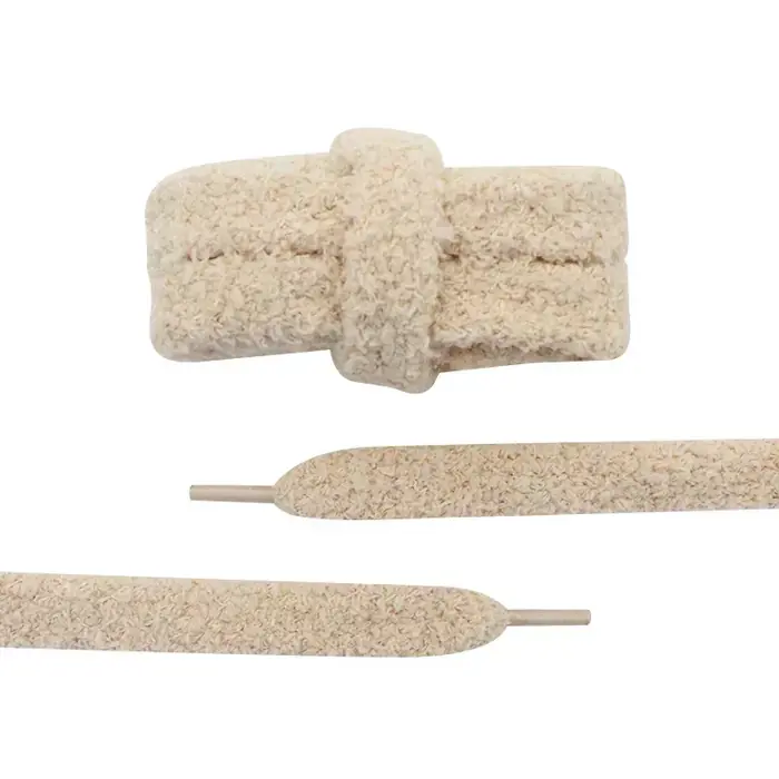 Image de Lacets Pelucheux 15mm - Style Doux & Tendance