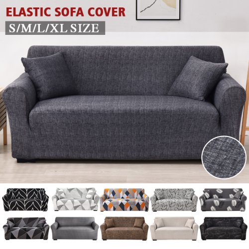 Bild von Elastischer Plaid-Sofabezug aus Baumwollmischung – Universeller Couchbezug für 1-4 Sitzer, pflegeleicht & stilvoll für Wohnzimmer und Sofa
