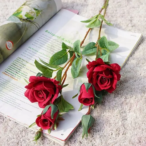 Image de Fleurs Artificielles Roses Soie - Décoration Mariage & Maison
