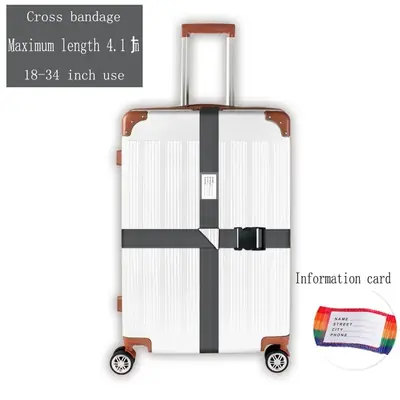 Image de Sangles de Bagage Élastiques Réglables - Sécurité & Pratique pour Vos Voyages