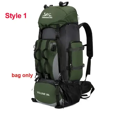 Image de Sac à Dos de Randonnée 90L Étanche - Grand Volume pour Trekking et Camping