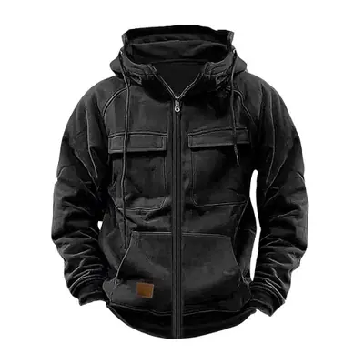 Image de Sweat à Capuche Homme Multi-Poches - Style Urbain & Sportif