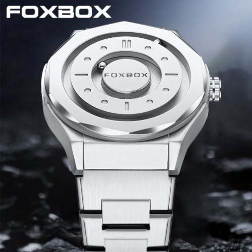 Bild von Luxus Herrenuhr 2025 – Elegante Quarzuhr mit Perlen-Armband