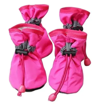 Image de Bottes de pluie imperméables pour chats et chiots - 4 pièces