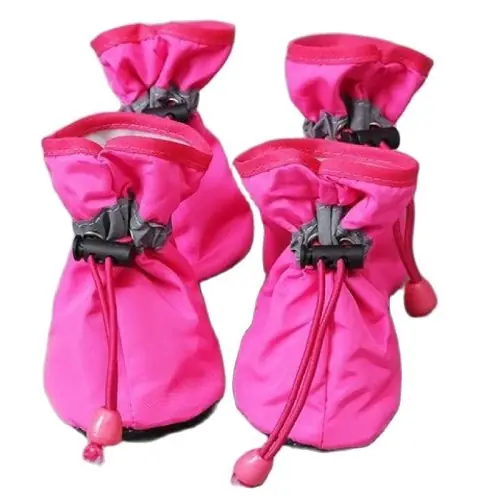 Image de Bottes de pluie imperméables pour chats et chiots - 4 pièces
