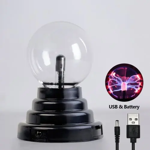 Image de Lampe Boule Plasma Magique - Veilleuse Tactile 3 Pouces