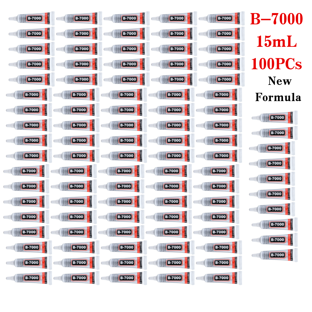 Immagine di 100 PZ Bulaien B7000 15 ML Trasparente Contatto Riparazione Del Telefono Adesivo Universale Vetro Plastica Pelle Colla Per Legno Con Punta Applicatore