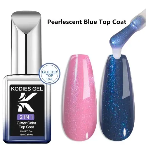 Parelmoer blauw