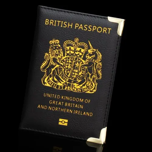 Image de Étui de Passeport en Cuir PU pour UK - Élégant & Pratique