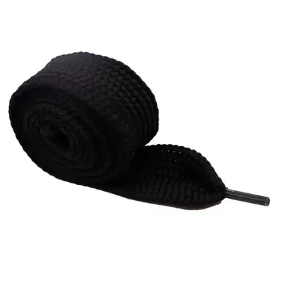 Image de Lacets Plats 4cm Noir & Blanc - Haute Qualité pour Baskets