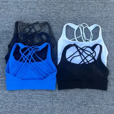Image de Soutien-Gorge Sport Push-Up Antichoc - Dos Croisé