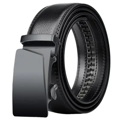 Image de Ceinture Homme Cuir Véritable - Grande Taille & Boucle Automatique