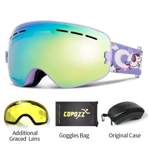 Image de Lunettes de Ski Enfant UV400 Anti-Buée