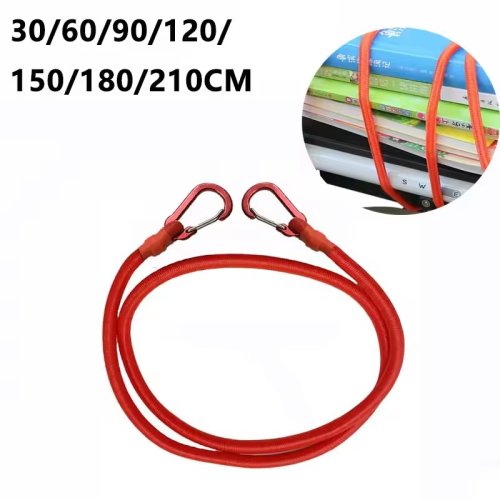 Image of 30-Pack 210cm 8mm Elastic Rope with Hook Ends – Durable Stretchable Tent Straps for Camping, Luggage Securing, and Outdoor Gear Binding