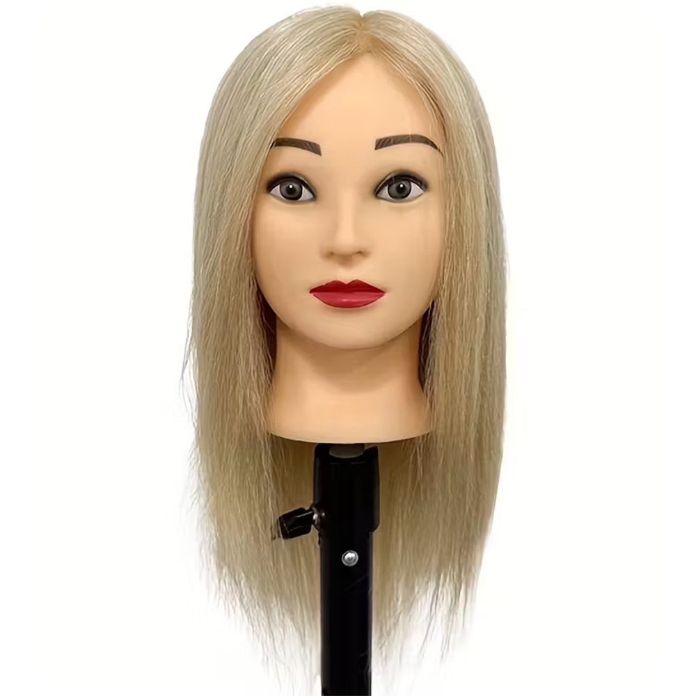 Image de Kit de Têtes de Mannequin Cheveux Réels - Formation Coiffure