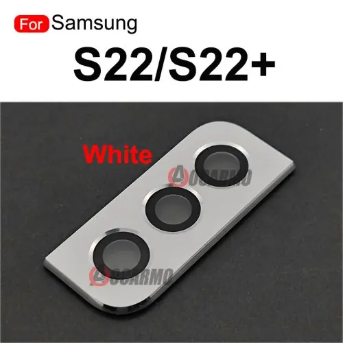 Image de Objectif Caméra Arrière + Cadre de Remplacement pour Samsung Galaxy S22/S22+
