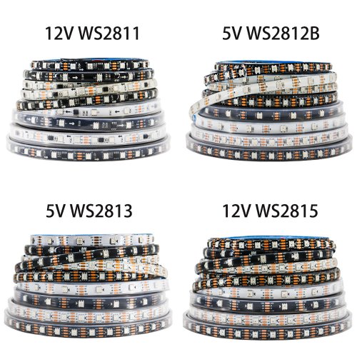 Image de Bande LED RGB Intelligente WS2812B - Contrôle Individuel des Pixels