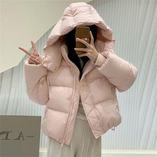 Imagen de Parka de Invierno para Mujer con Capucha, Abrigo Acolchado de Algodón Cálido y Grueso, Chaqueta de Moda 2024