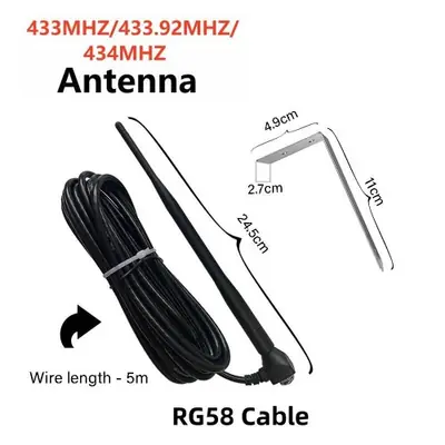 Image de Antenne Externe 433 MHz pour Porte de Garage
