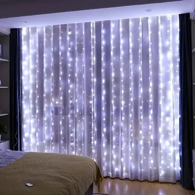 Image de 3/4/6m rideau LED chaîne lumières guirlande USB feston télécommande fée guirlande lumières décoration de noël pour chambre maison
