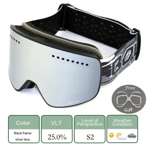 Lunettes de ski magnétiques
