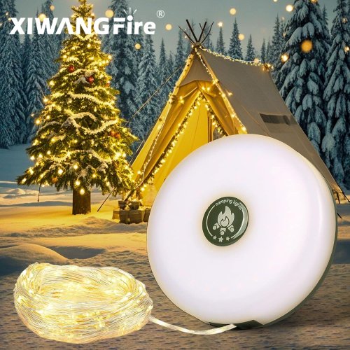 Bild von Wasserdichte, wiederaufladbare LED-Lichtleiste mit USB-Anschluss – 10 Meter lang, recycelbar, für Garten, Zelt und Außenbereich – atmosphärische Beleuchtung für Camping und Dekoration