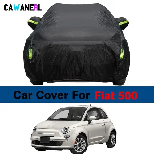 Image de Housse de Protection Complète pour Fiat 500 - Anti-UV, Étanche & Antipoussière