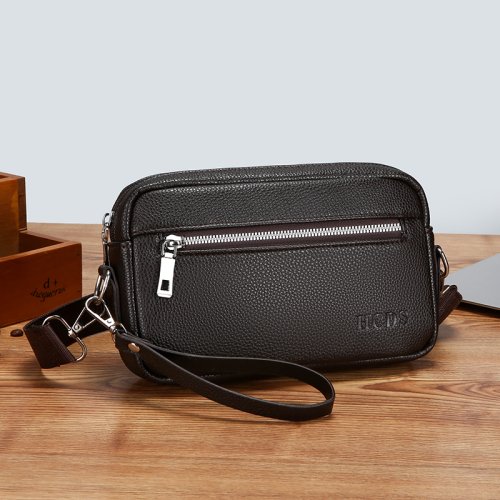 Bild von Handgehaltene Herrentasche im modernen Design – trendige, wasserdichte Umhängetasche mit großem Fassungsvermögen für Alltag und Freizeit