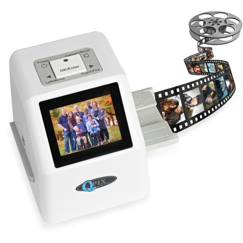 Afbeelding van Qpix Digitale Film Scanner voor 35mm en Super 8 Negatieven met 2,4 inch LCD en 22MP Oplossing – Eenvoudige Conversie naar Digitale Foto’s