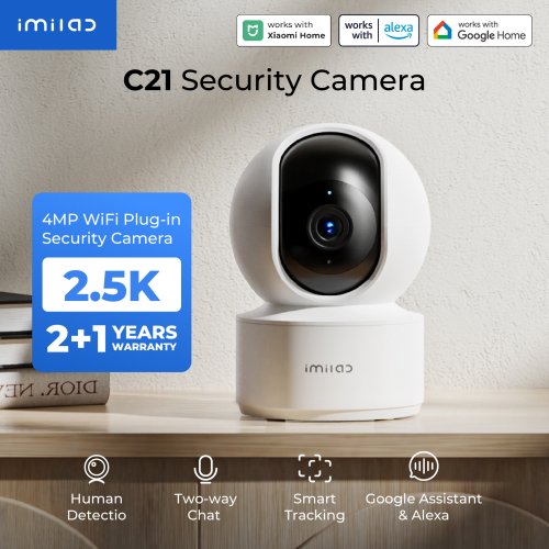 Image de Caméra IP 2.5K pour Bébé avec Vision Nocturne et Suivi IA
