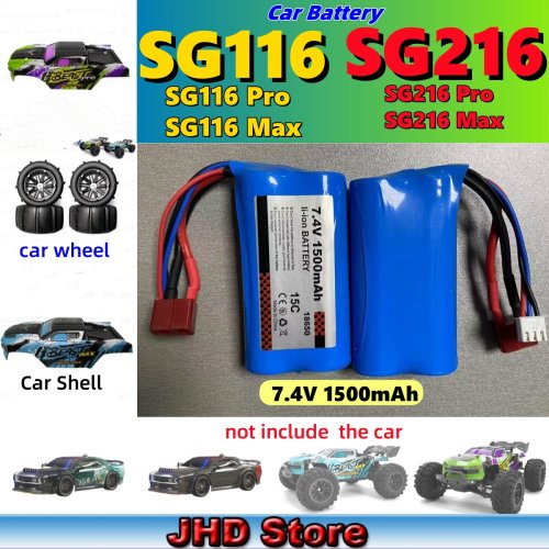 Imagen de Batería Original de Alta Velocidad JHD SG216 Max y SG116 Max, 1500mAh para Coche RC, Compatible con SG116Pro y SG216Pro
